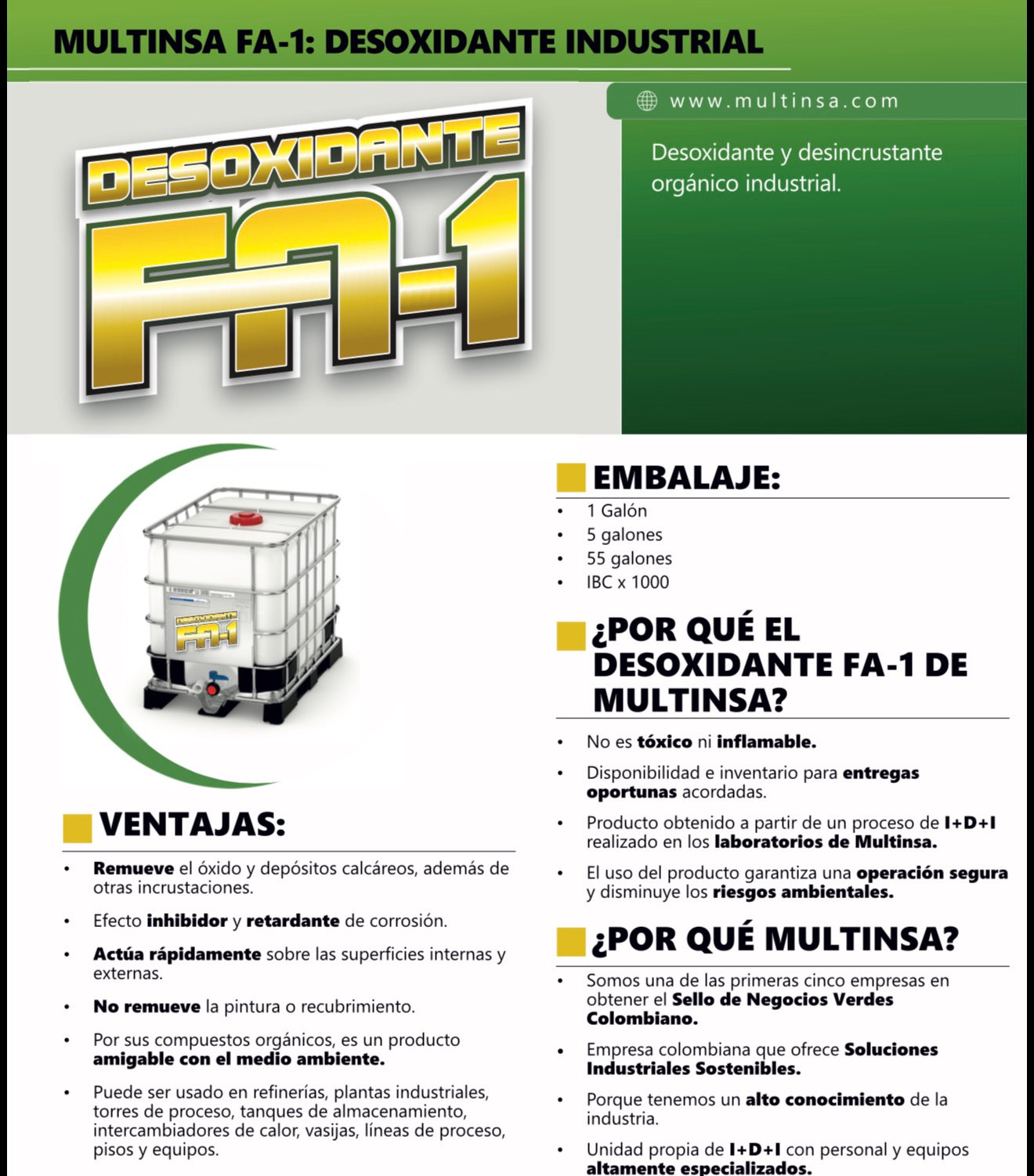 Desoxidante FA-1