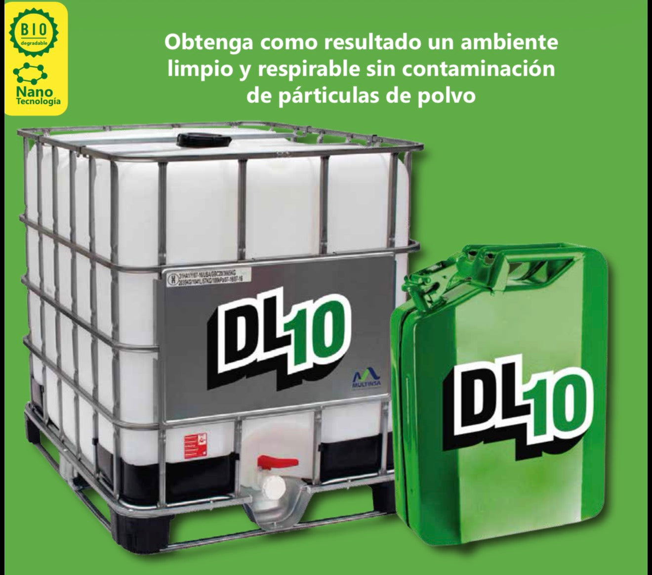 DL10: Supresor de Polvo de Alto Desempeño con Nanotecnología